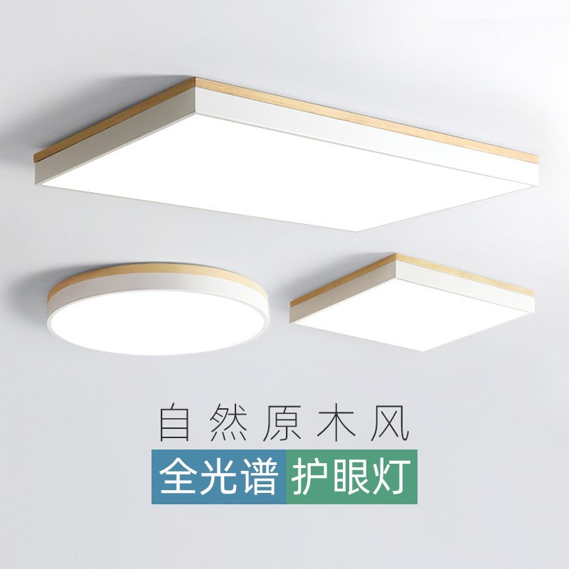 Nordic Solid Wood Macaron Ceiling Light led Round Iron Art Bedroom Lamp Living Room Lamp Home Decor