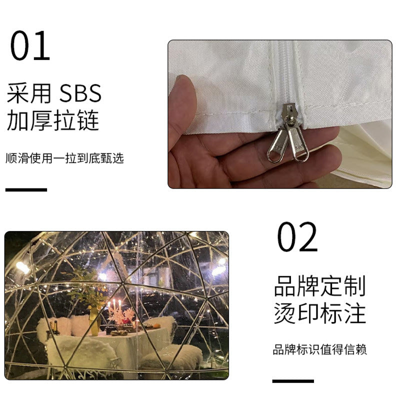 European-style Spherical Exhibition Starry Sky Tent Round Internet-famous Transparent Bubble House Outdoor Hotel Homestay Camping PC Tent