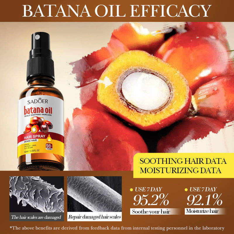Batahana Hair Care Essential Oil Spray SADOER Soothing and Smooth Hair Conditioner Cross-Border Wholesale