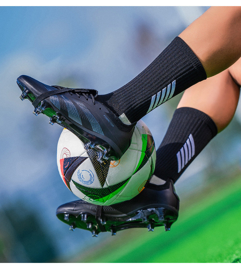 World Cup Football Shoes Men's New Style Grassland Competition AG Spike TF Broken Nails Adult Youth Student Sports Training