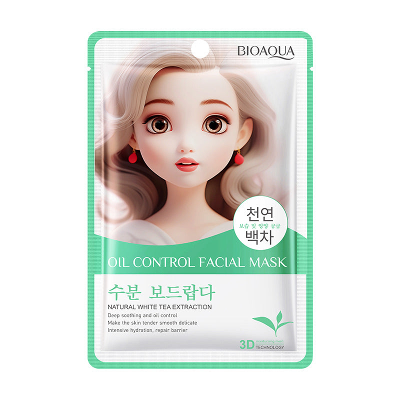 Snow Lotus Whitening Mask BIOAOUA Skin rejuvenation, hydration, oil control, moisturizing face mask cross-border wholesale