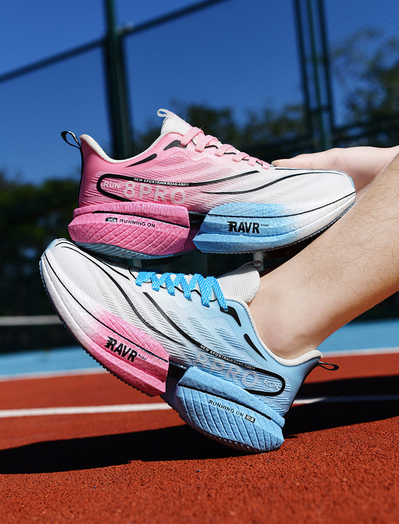 Red Rabbit8pro Carbon Plate Running Shoes Autumn Mesh Ultra-light Breathable Sports Shoes Men and Women Couples All-match Casual Running Shoes