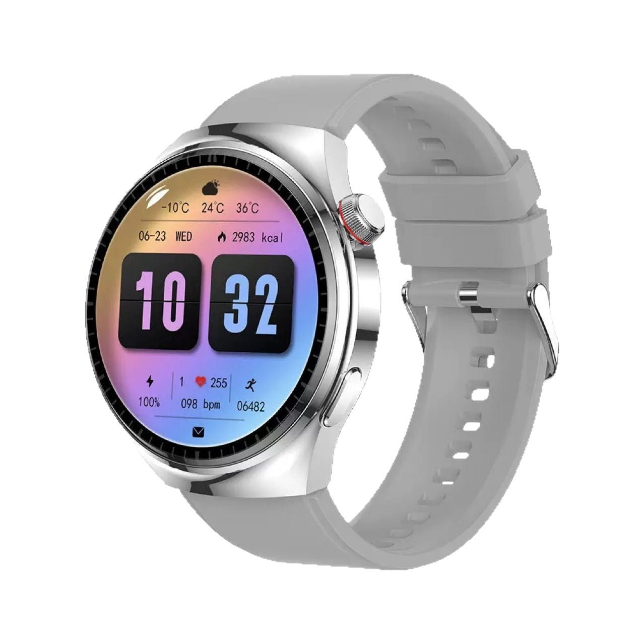 gt4pro Round Screen Smart Watch Bluetooth Call Waterproof Heart Rate Blood Oxygen Monitoring Step Counter Smart Watch