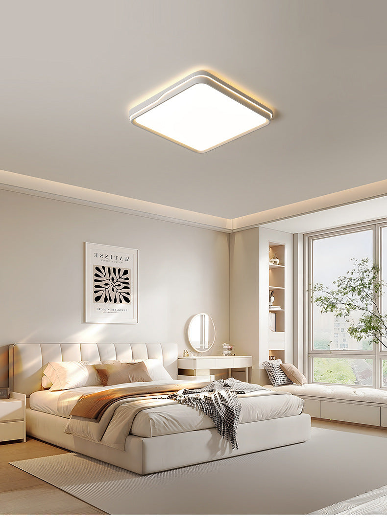 Full Spectrum Eye Protection Living Room Main Light2025New Trendy Cream Style Rectangular Ceiling Light Full House Zhongshan Lighting