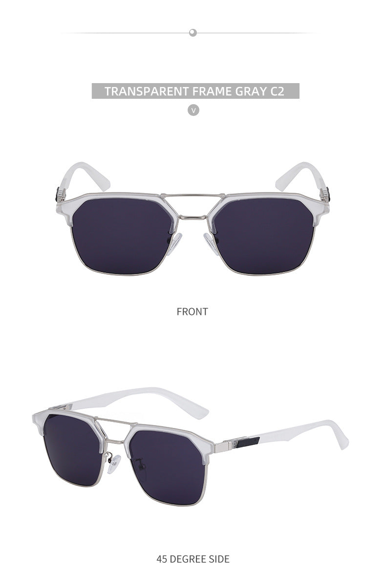 European and American Fashion Cat Eye Sunglasses for Men, Unique High-End Feel, Men's Driving Glasses Wholesale shades