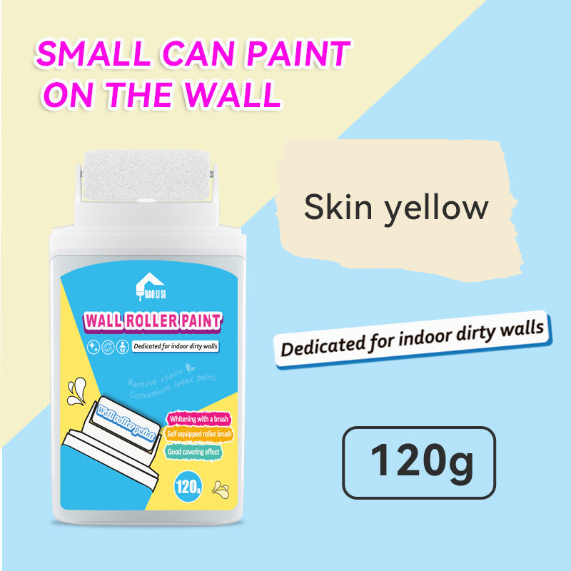 Wall Small Roller Brush Paint Cocoa Roller Dirty Graffiti Renovation Color Change Latex Paint Portable Water-Based Interior Wall Paint