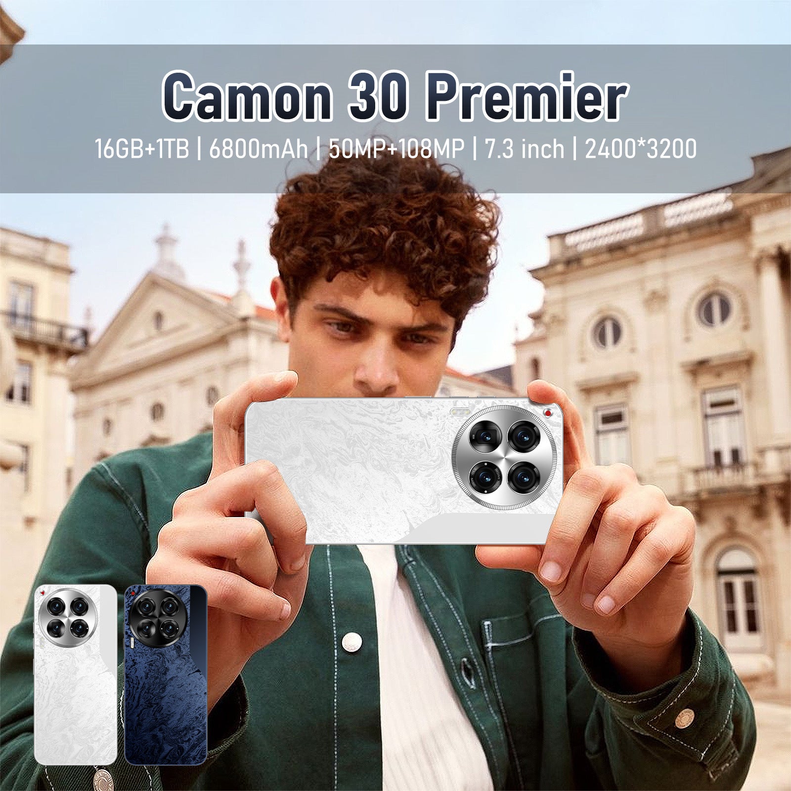 New Mobile Phone Camon 30Spot Goods7.3Inch Screen16+1TB Android Smart Phone Wholesale