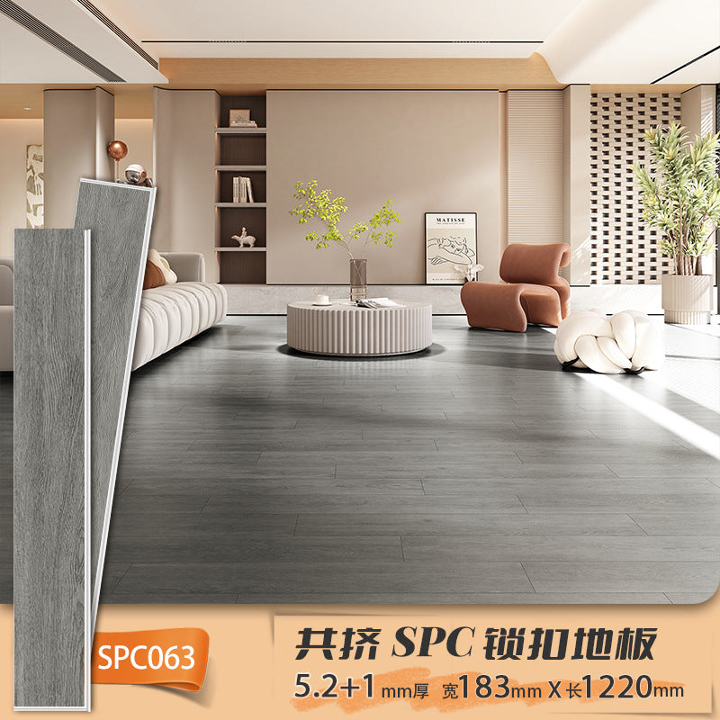 Anti-Slip Waterproof Fireproof Locking Eco-Friendly Flooring Commercial Project spc Stone Plastic Locking Type PVC Stone Crystal Flooring
