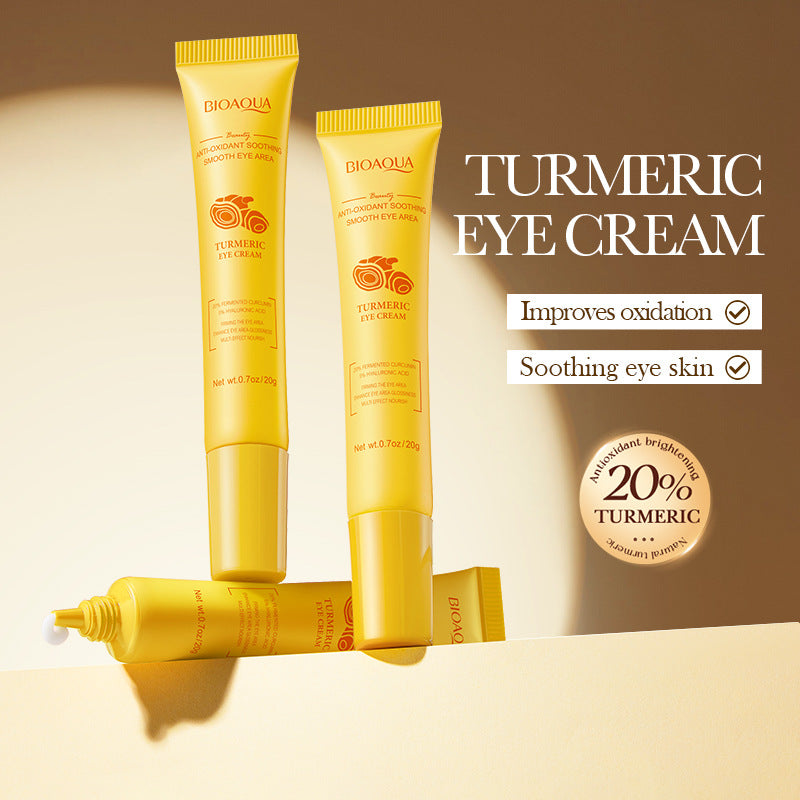 Turmeric Antioxidant Skin Rejuvenation Eye Cream BIOAOUA Brightening, moisturizing and moisturizing eye cream cross-border foreign trade wholesale