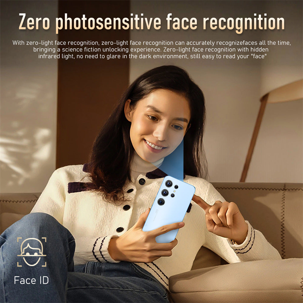 Mobile Phone S23+Ultra True4G Perforated Mesh7.380010,000 Pixels8+256G Super Large Screen