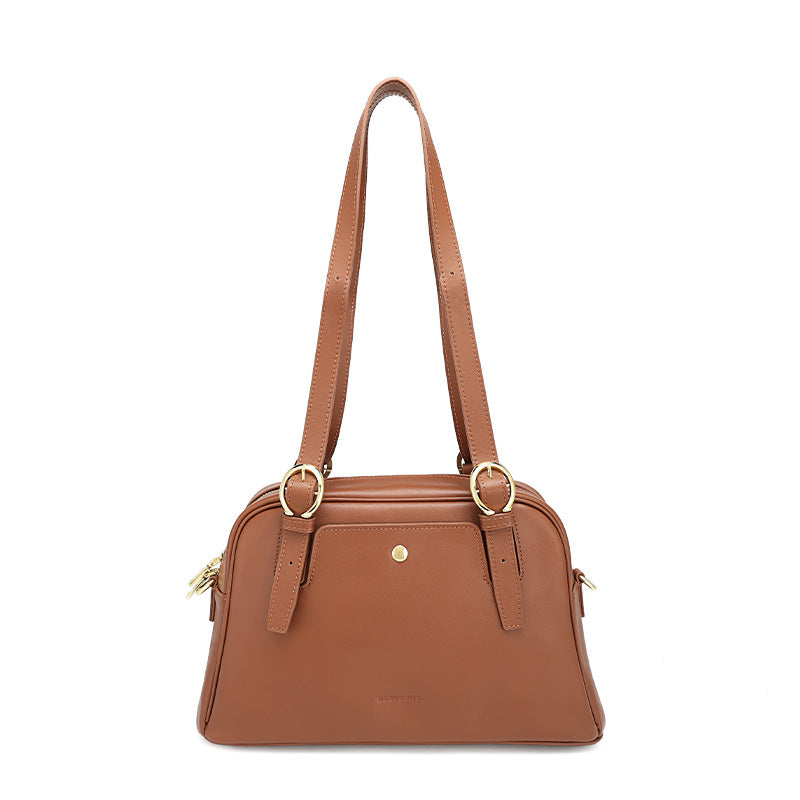 European and American Fashion Women's Bag Large Capacity Handheld Small Square Bag Simple Shoulder Underarm Bag Women's Niche Versatile Crossbody Bag