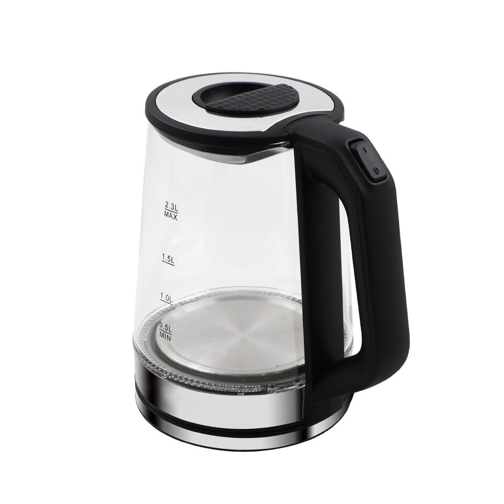 European Standard Household High Borosilicate Glass Electric Kettle Blue Light Steam Electric Tea Kettle Health Kettle Multifunctional Tea Maker