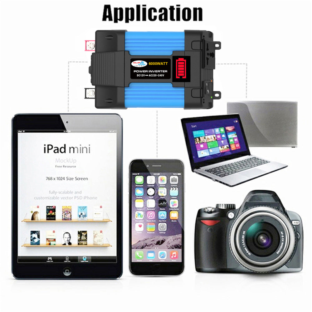 Car Converter Car Small Appliance Inverter300W/500W 12V Turn110V/220V Double USB Interface