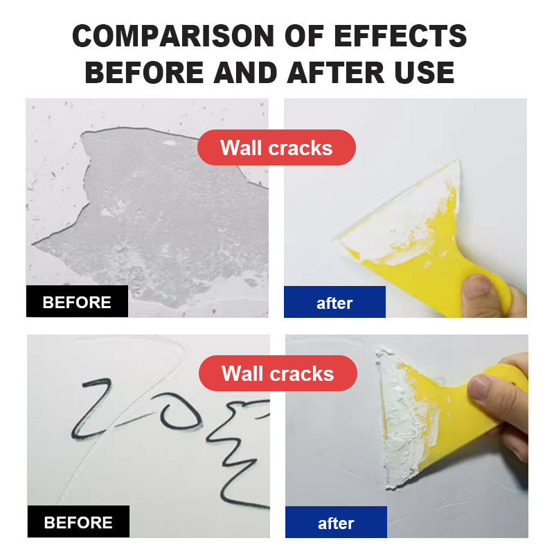 Wall Repair Paste Household Waterproof White Wall Repair Paste Nail Hole Crack Putty Paste Manufacturer Wall Renovation