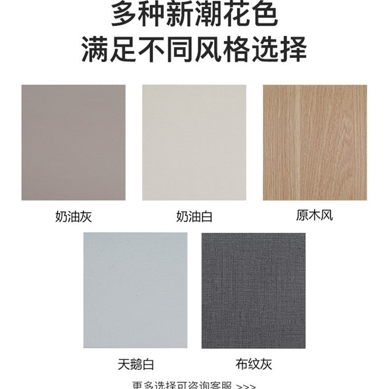 Wardrobe Light Luxury High-End Bedroom Home Segmented Handle-Free Storage Cabinet Hanging Area Multi-Wardrobe Customization