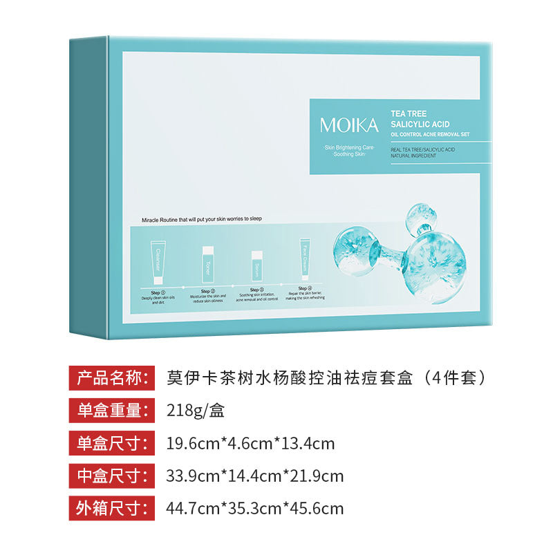 Specialized Full Salicylic Acid Acne Treatment Kit In Stock Wholesale Tea Tree Oil Control4Set