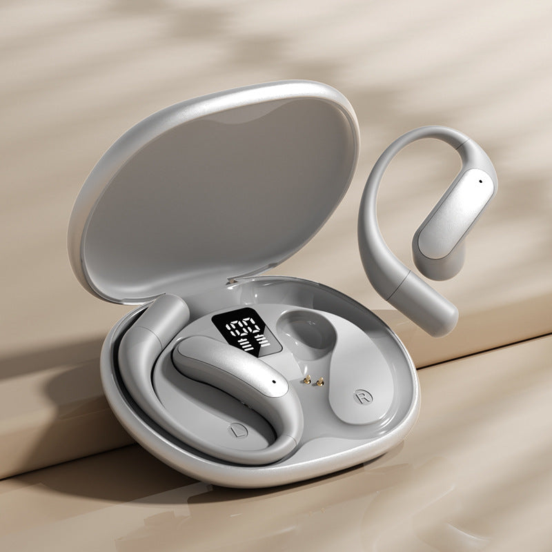 2025Popular M129Ear-mounted Digital Display Bluetooth Earphones Private Model High Appearance Wireless Bluetooth Earphones