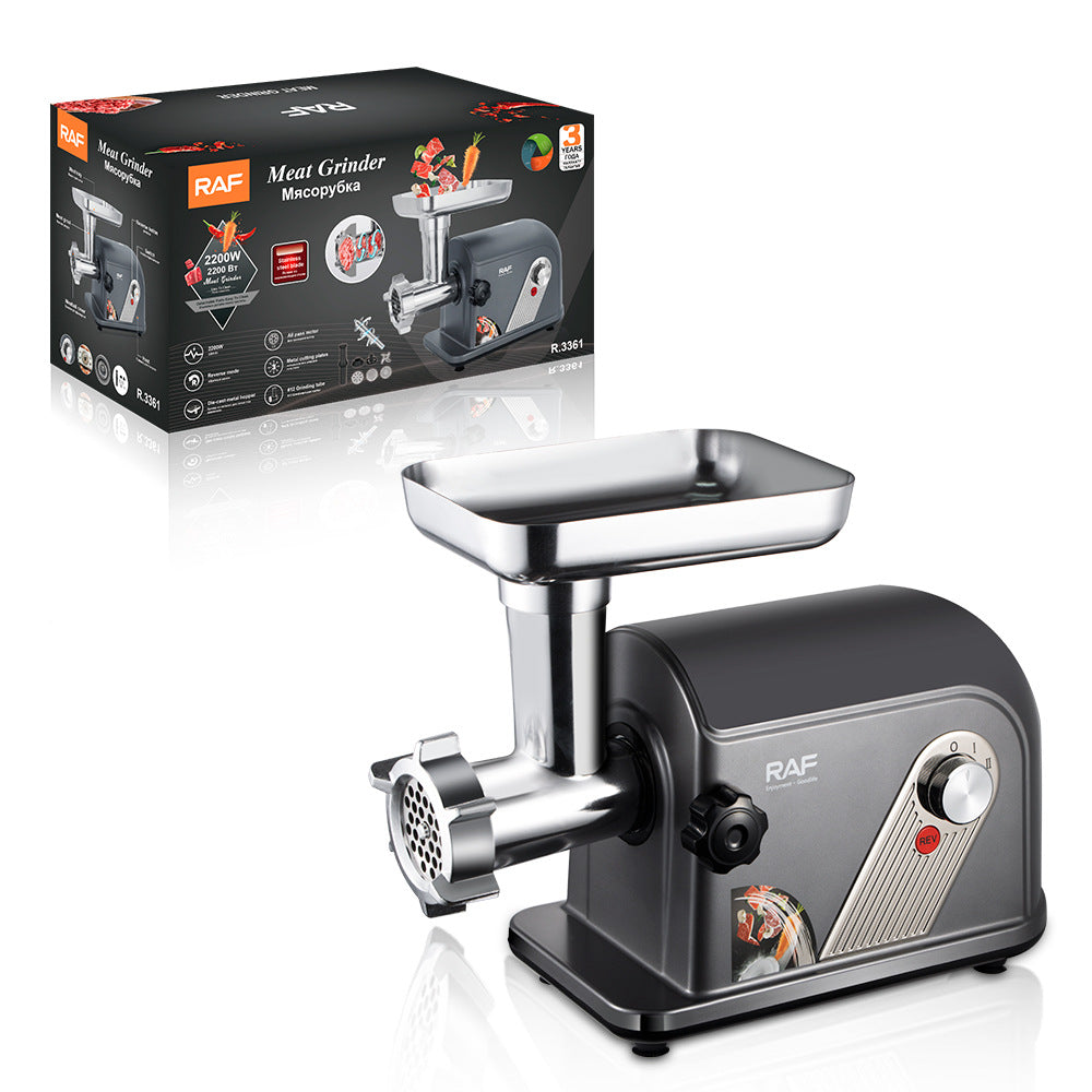 RAF European Standard 220v Household Small Meat Grinder 6-in-1 Blender R.3361 ABS+Electroplating