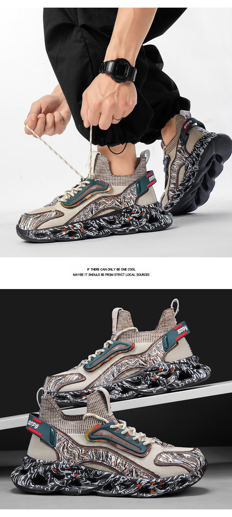 2025Foreign Trade Large Size Breathable Mesh National Trend Casual Sports Shoes with Ultra-light Sole and Height-increasing Fashion Dad Shoes