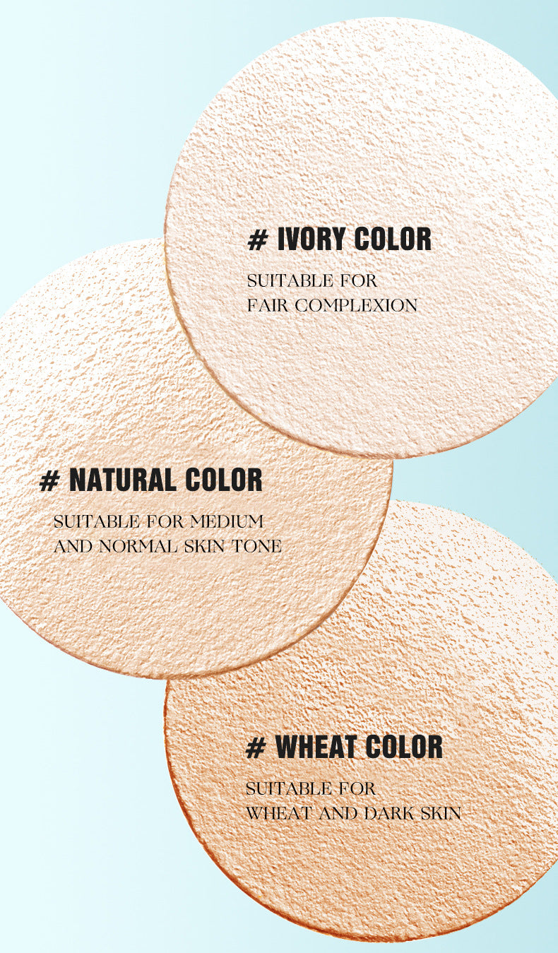 ICVC#1203Nude Powder Setting Powder15g Comes with Puff and Makeup Mirror Version Beauty