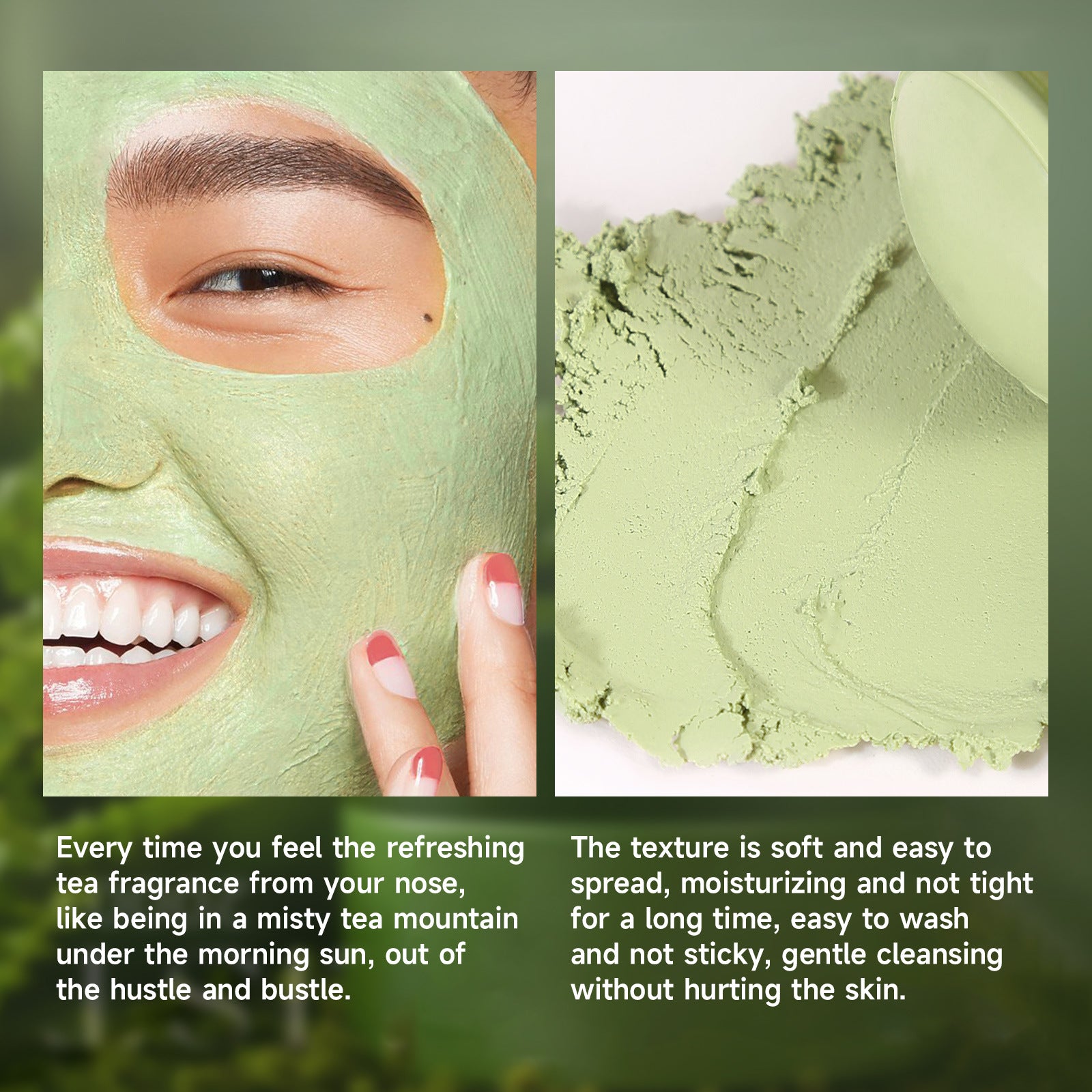 Exclusive Supply green tea Mud Mask Stick Green Tea Oil Control Deep Cleansing Blackhead Removal with Brush Head Mask Mud