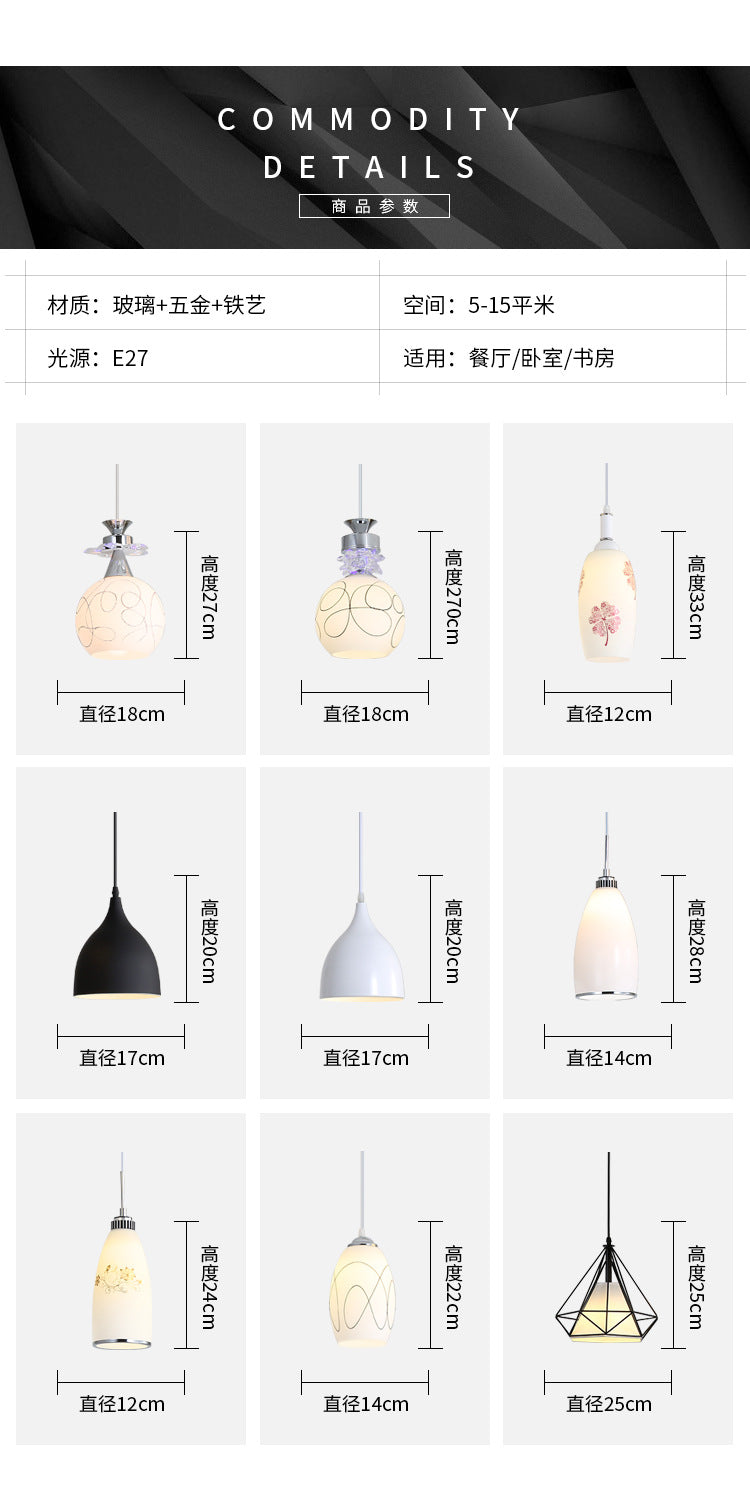 Dining-room lamp2025New Year's Postmodern Pendant Light Living Room Light Modern Simple Bedroom Light Dining Room Bar Pendant Light