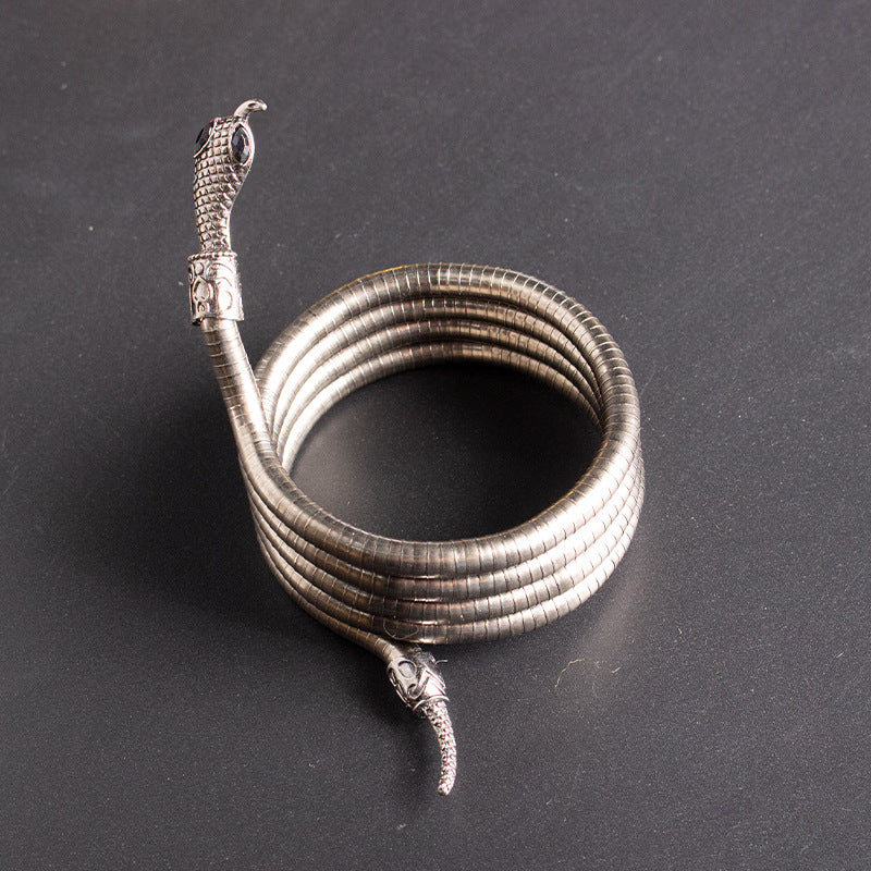 Men's New Necklace Women's Versatile High-end European and American Style Jewelry ins Minimalist Snake Bone Chain Snake Necklace