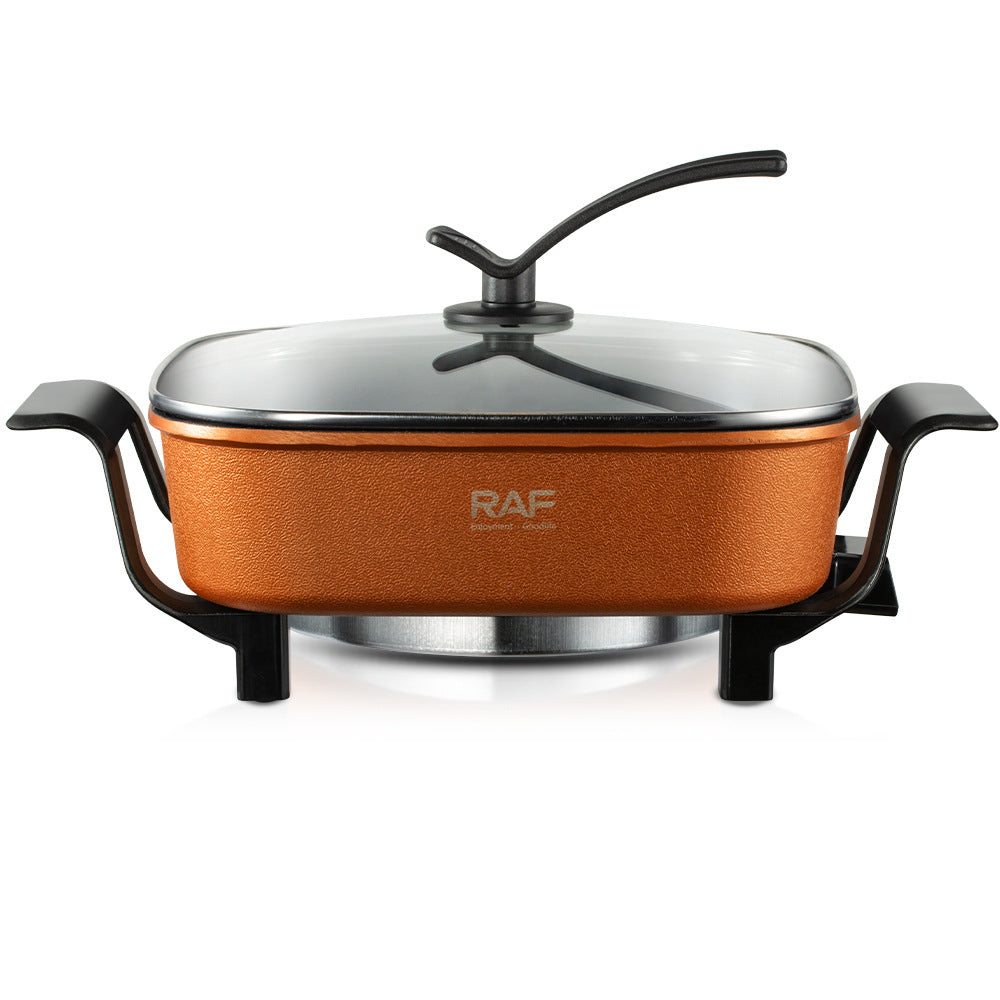 RAF European and American Standard Multifunctional Electric Cooker Household Electric Frying Pan Non-stick Pan Electric Cooker Steamer7LR5411