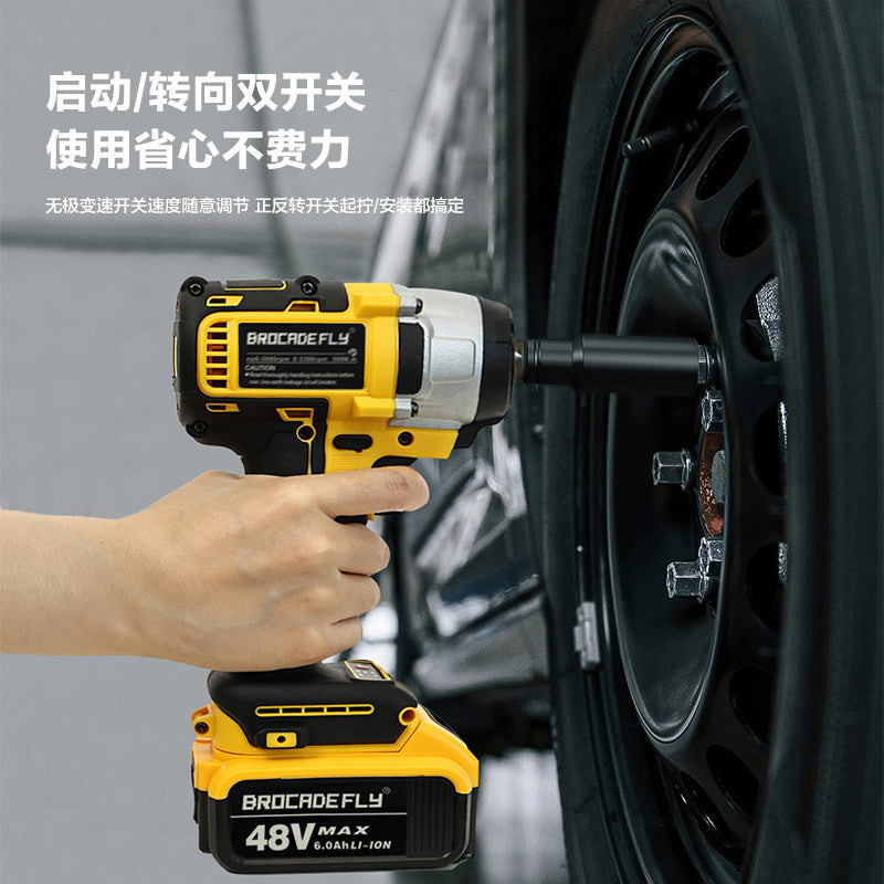 Brushless Electric Wrench High Torque Screwdriver Impact Wind Cannon Wrench Car Scaffolding Woodworking Wrench