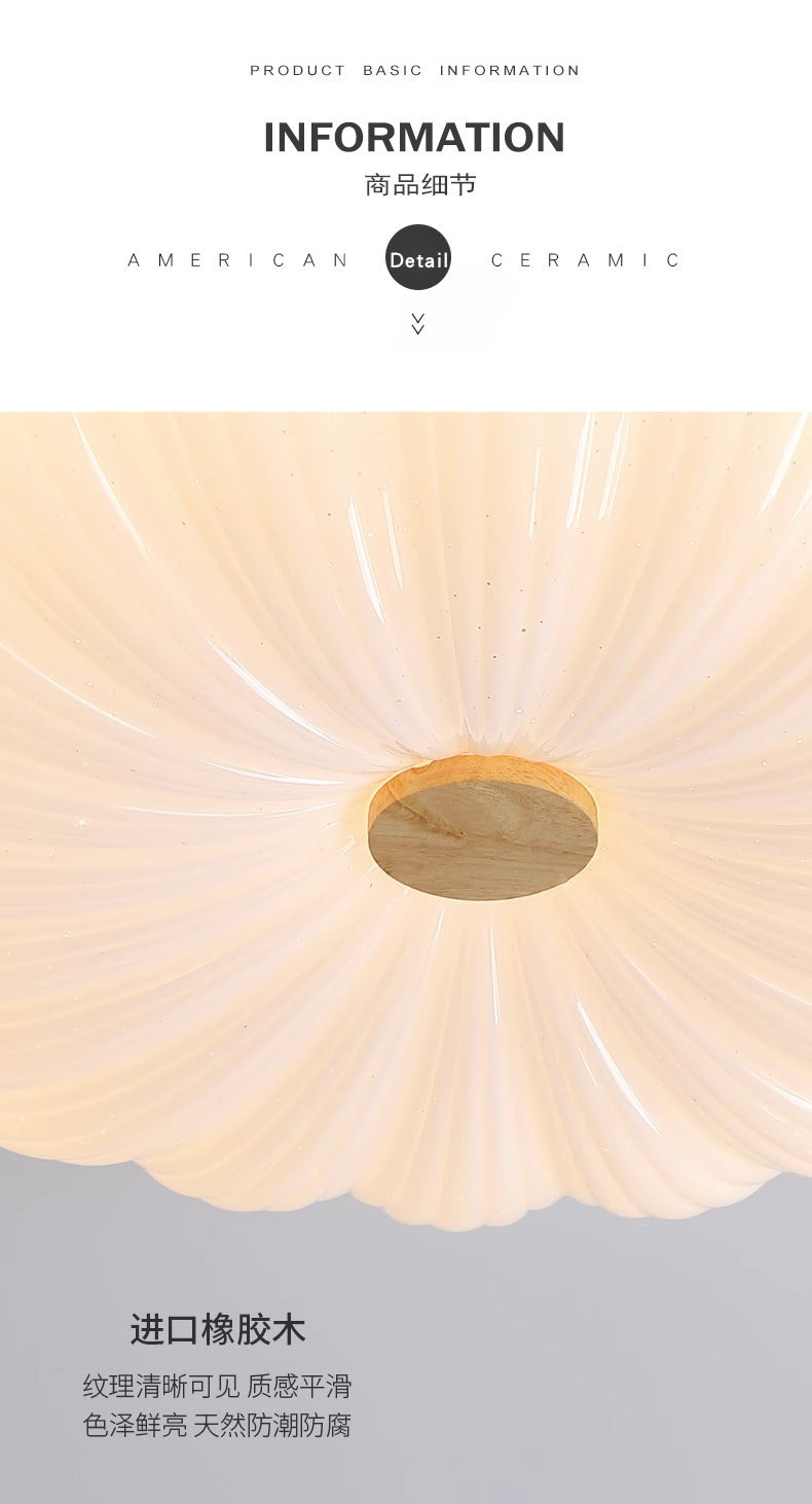 2025New Cream Style Bedroom Ceiling Light Eye Protection Full Spectrum Modern Minimalist Main Light Study Room Light