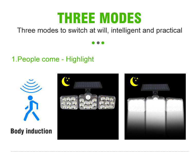 Specialized Outdoor Solar Wall Light LED Split Light Garden Light Garden Light Human Body Sensor Light Street Light