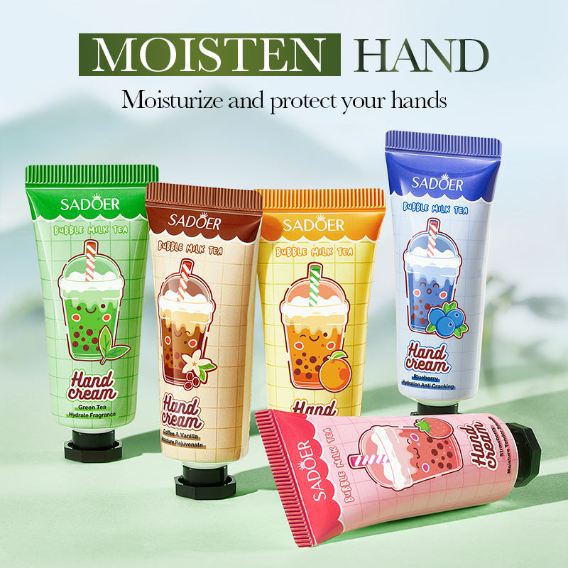 Full English Milk Tea Fruit Fragrance Hand Cream Set SADOER Autumn and winter hand cream  foreign trade wholesale