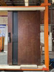 Luxury Custom Irregular Wave Series: 2026 Most Popular Solid Wood Entrance Door for Villa Residential Exterior Front Entry Door