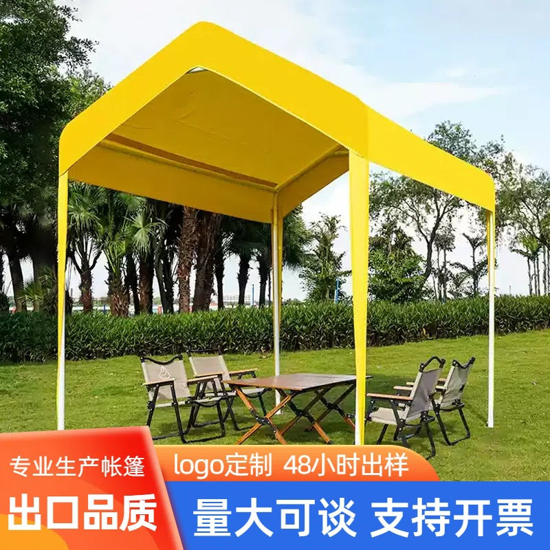Customizable Advertising Internet Celebrity Tent for Night Market Stall Use, Four-Corner Rain Shelter, Sun Protection Car Tent, Outdoor Commercial Sunshade