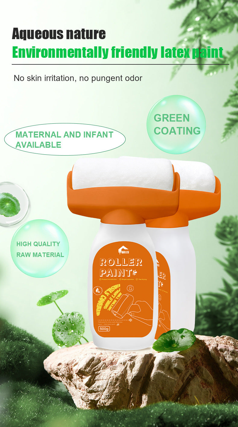 Large Roller Paint for Walls Water-Based Odorless Household White Wall Graffiti Stain Color Change Covering Latex Paint