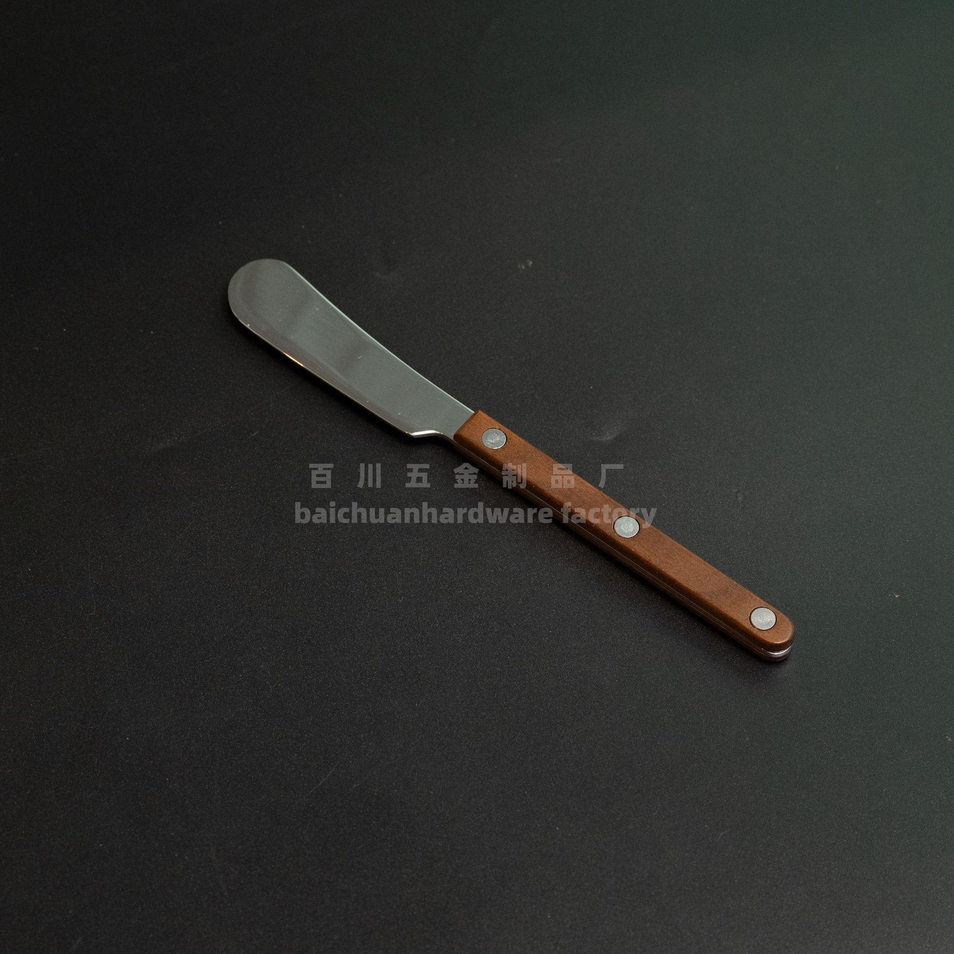French Style Solid Wood Walnut Handle Western Cutlery Stainless Steel Knife Fork Spoon Wholesale Household Kitchen Western Restaurant