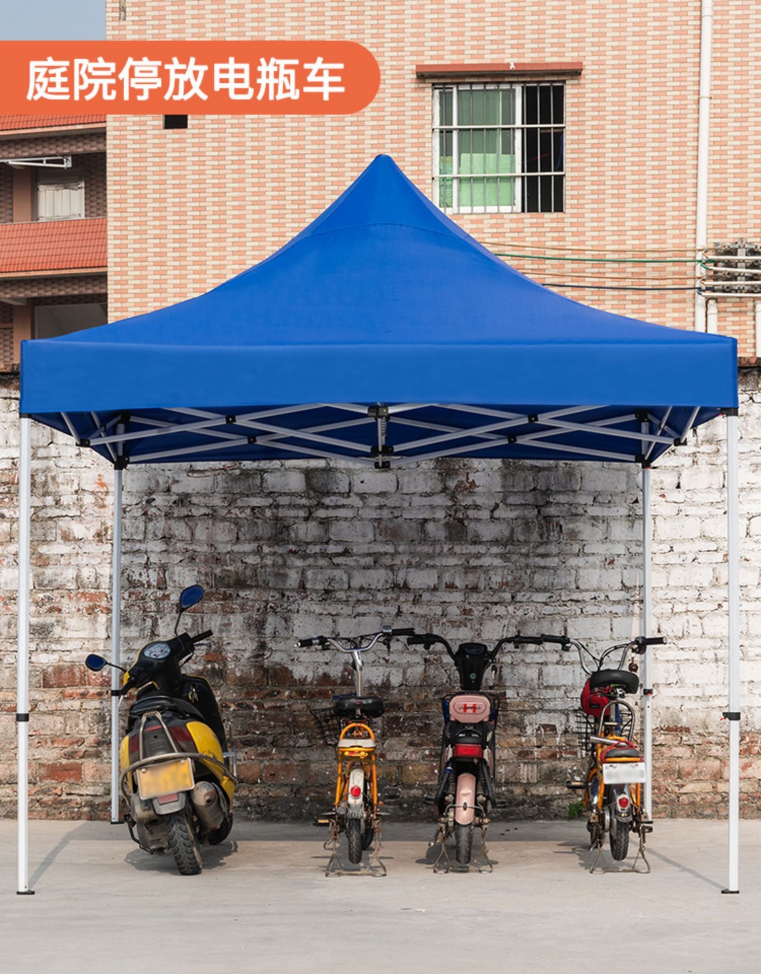 Four-corner Rainproof Tent Four-legged Thickened Advertising Canopy Large Umbrella Outdoor Stall Sunshade Foldable Rain Cover Wholesale