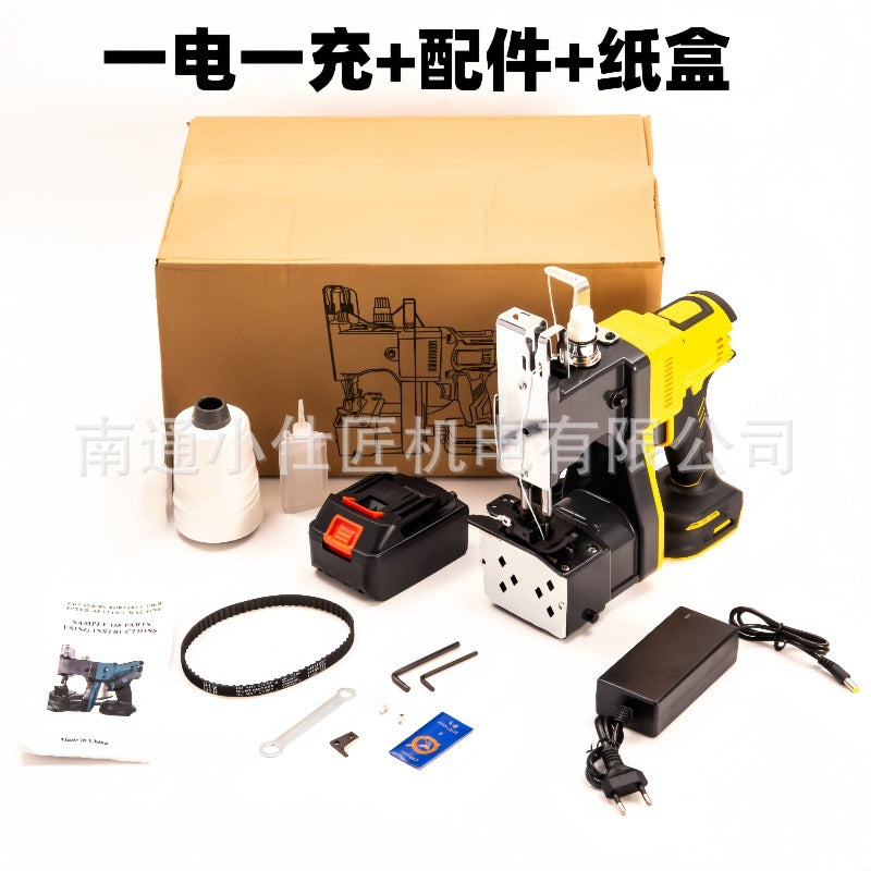 21v Lithium Battery Express Package Sealing Machine Durable Handheld Woven Bag Burlap Automatic Sealing Packing Lithium Battery Tool