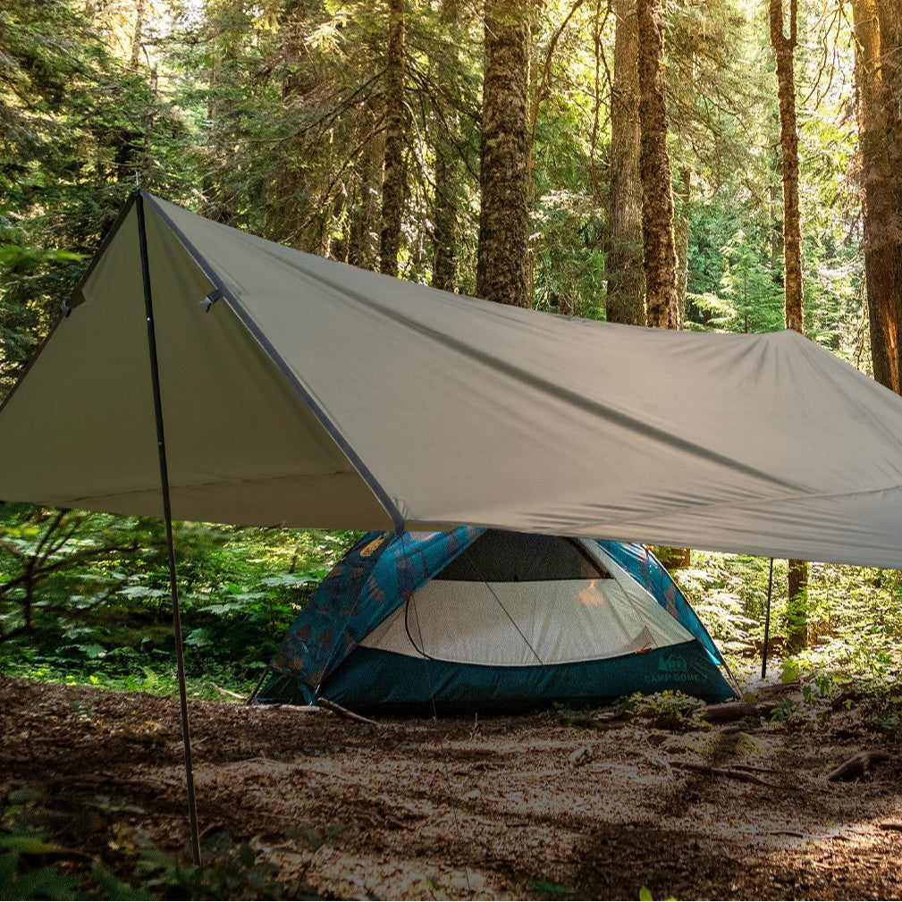 Car Rear Sunshade Canopy Large Space Multi-Person Rainproof Sunproof Tarp Outdoor Camping Gear