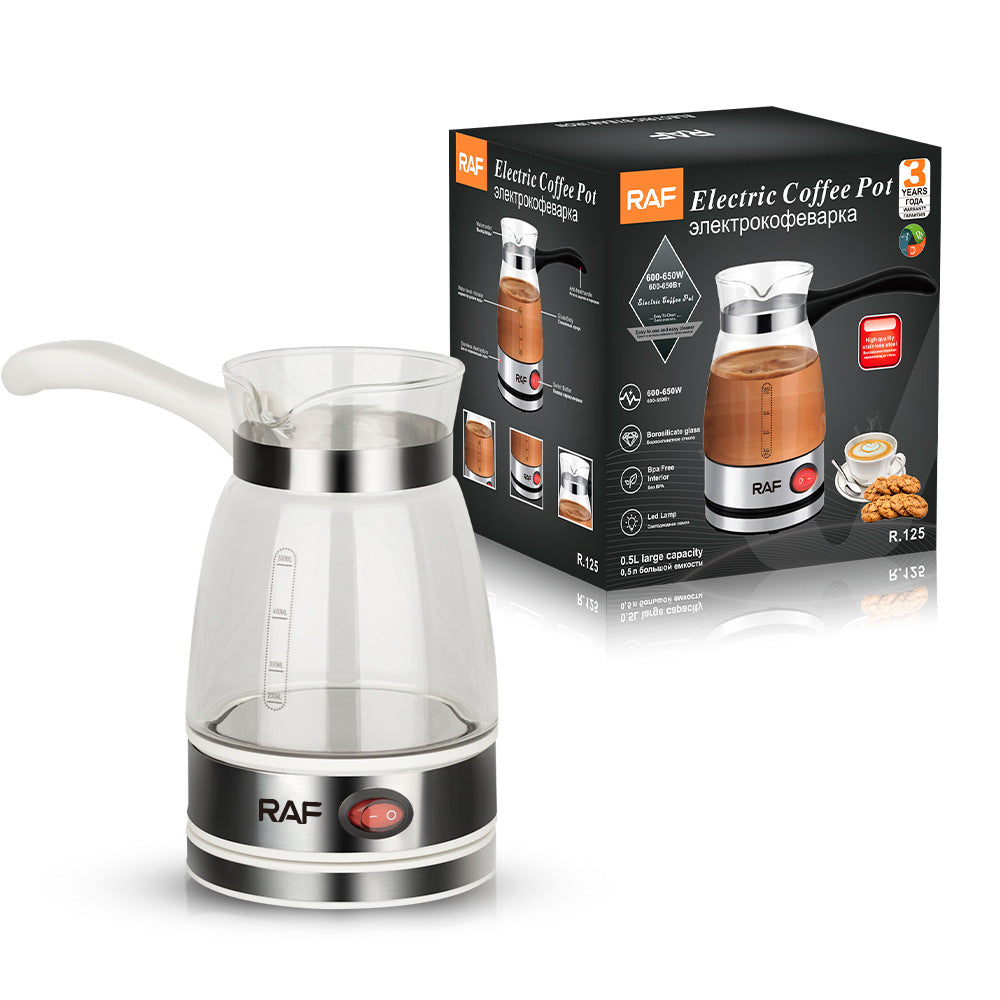 RAF New European Standard Electric Coffee Kettle Water Kettle Heating Transparent Kettle