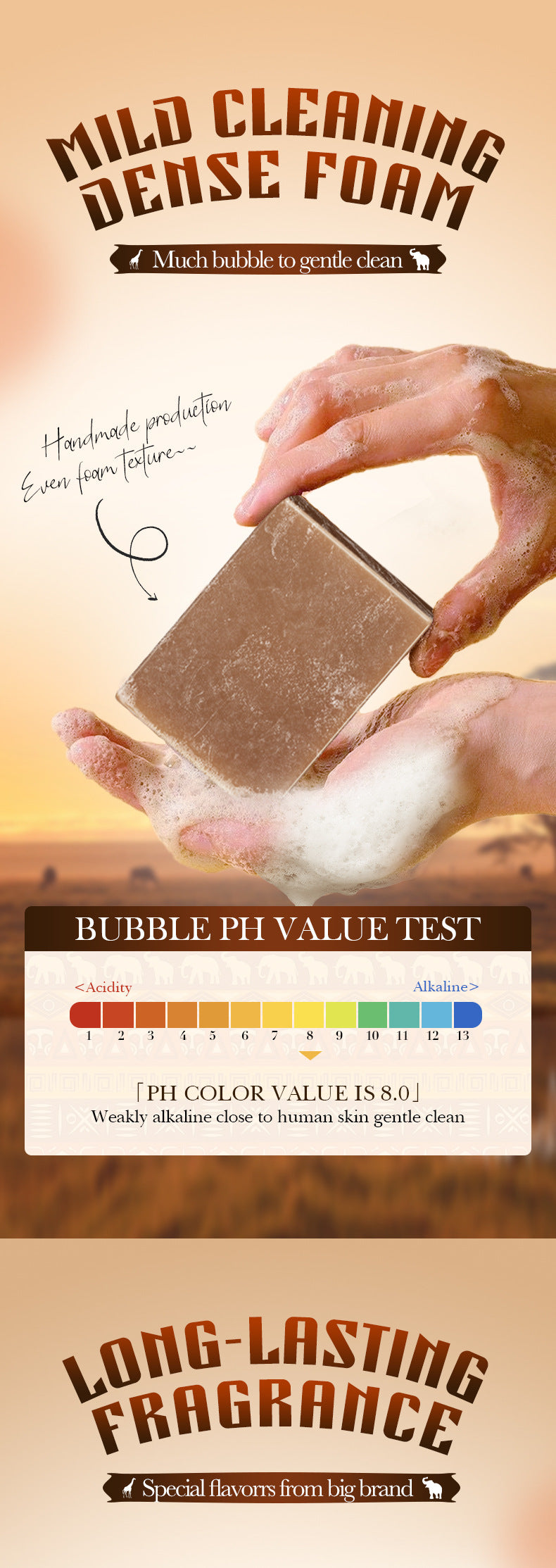 African Handmade Essential Oil Soap100g Deep Cleansing Body Handmade Soap Export Manufacturer Wholesale