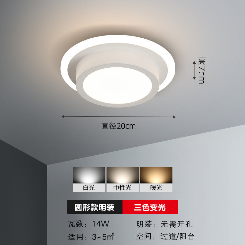 Corridor Light led Aisle Light Simple Modern Entryway Light Ceiling Embedded Household Spotlight Surface Mounted Downlight