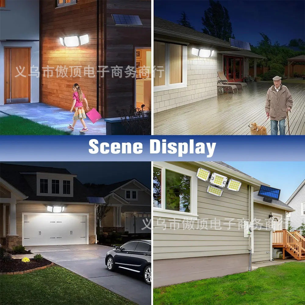 Solar Light Outdoor Garden Light Human Body Sensing Split Street Light Waterproof Wall Garden Garage Lighting Wall Light