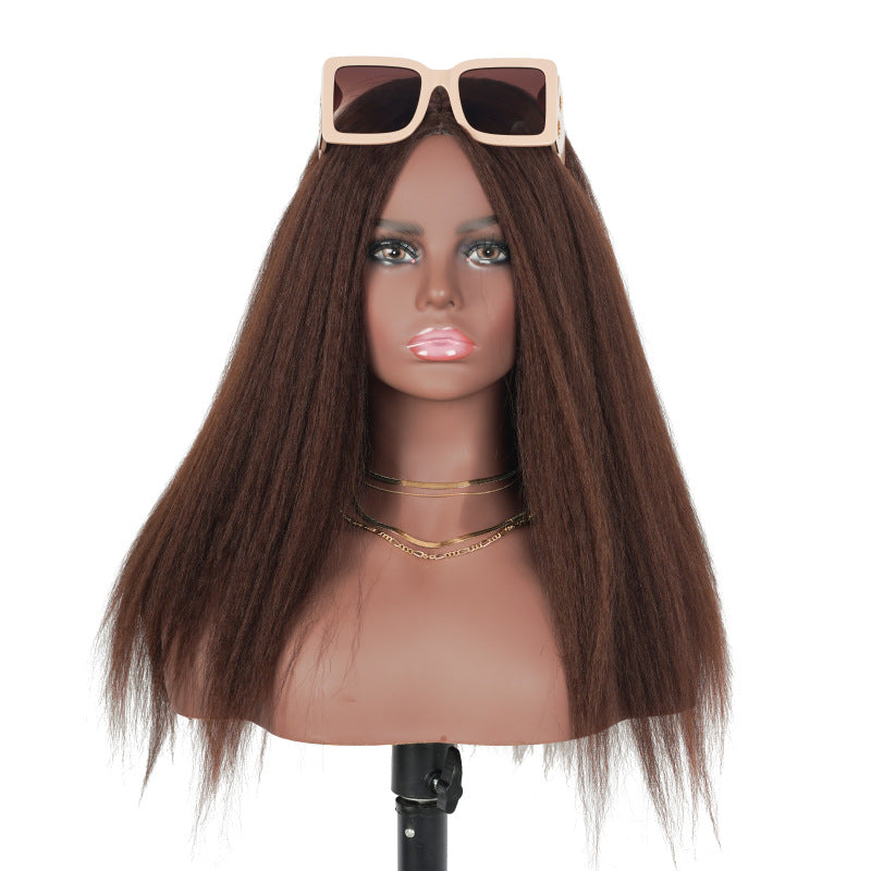 European and American Style Wig Fluffy Headband Hairband Magic Tape Wig Headband African Wig Long Wig Headband Versatile