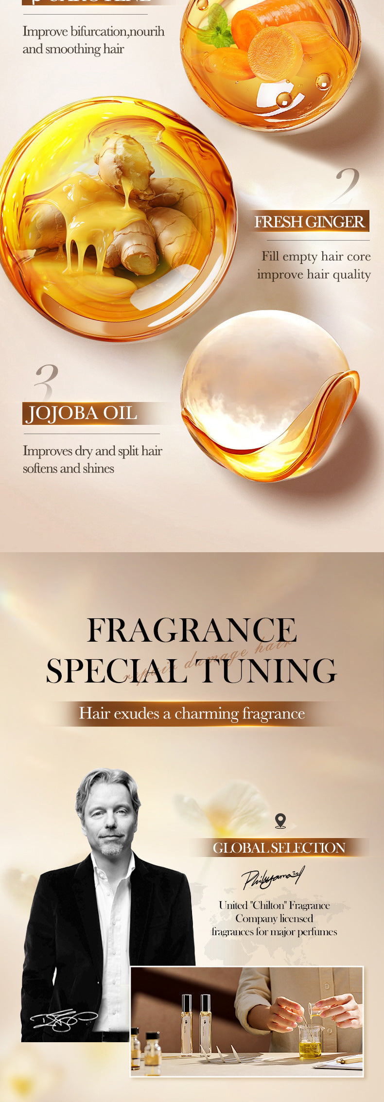 Batahana Hair Care Essential Oil Spray SADOER Soothing and Smooth Hair Conditioner Cross-Border Wholesale