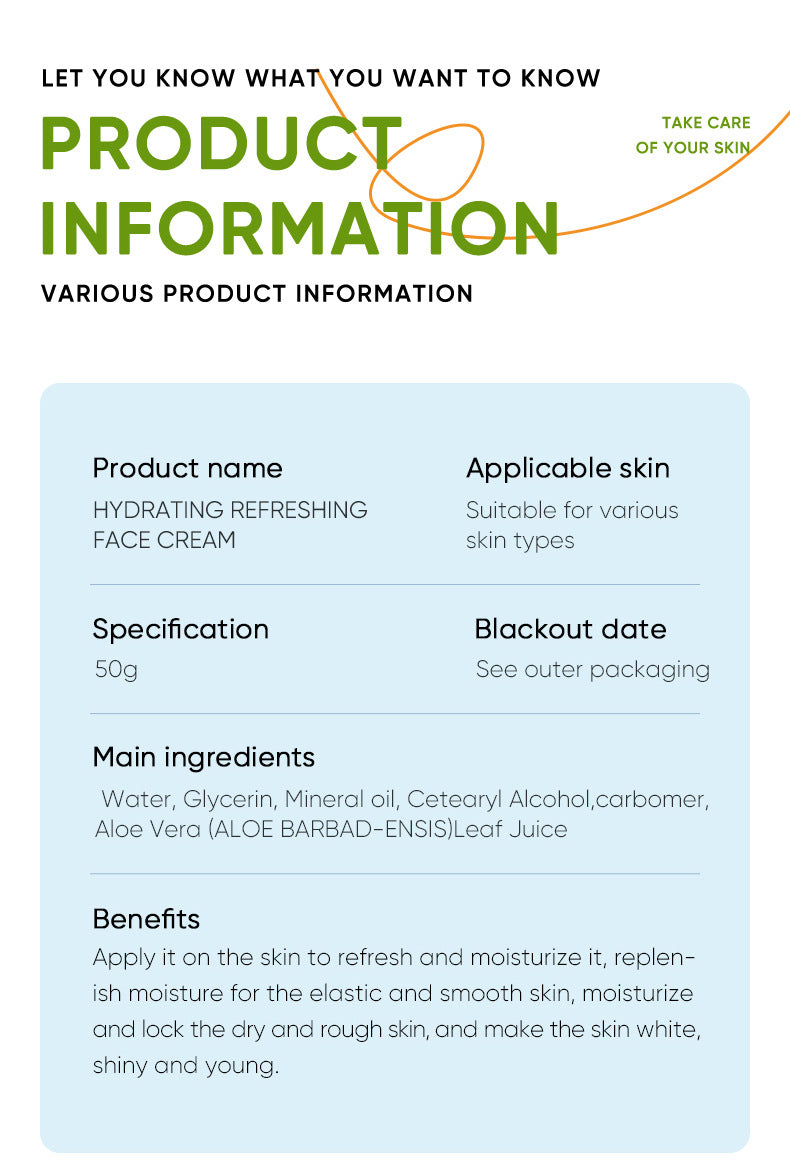 Full English Aloe Vera Skincare Set SADOER Cleansing, hydrating, moisturizing, and nourishing  foreign trade manufacturer wholesale