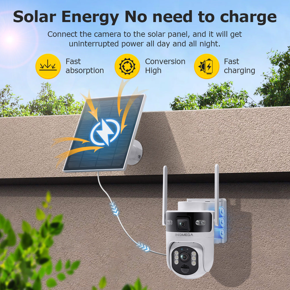 Exclusively for New Private Models4G Solar-powered Camera6MP HD Full Color Low Power Camera Night Vision
