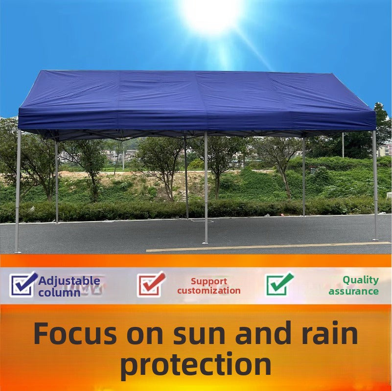 Outdoor Waterproof Advertising Tent Sunshade Umbrella Folding Printed Four-legged Sunshade Canopy Parking Shed Four-corner Tent