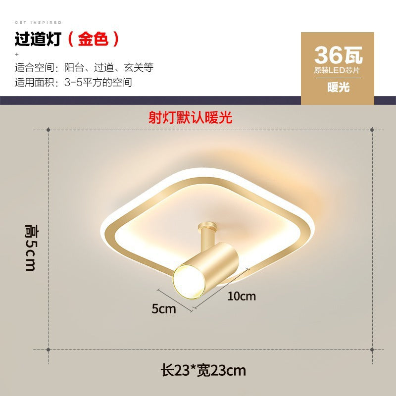 Aisle Light Corridor Light Luxury Balcony led Lamp Creative Background Wall Spotlight Simple Modern Cloakroom Ceiling Lamp
