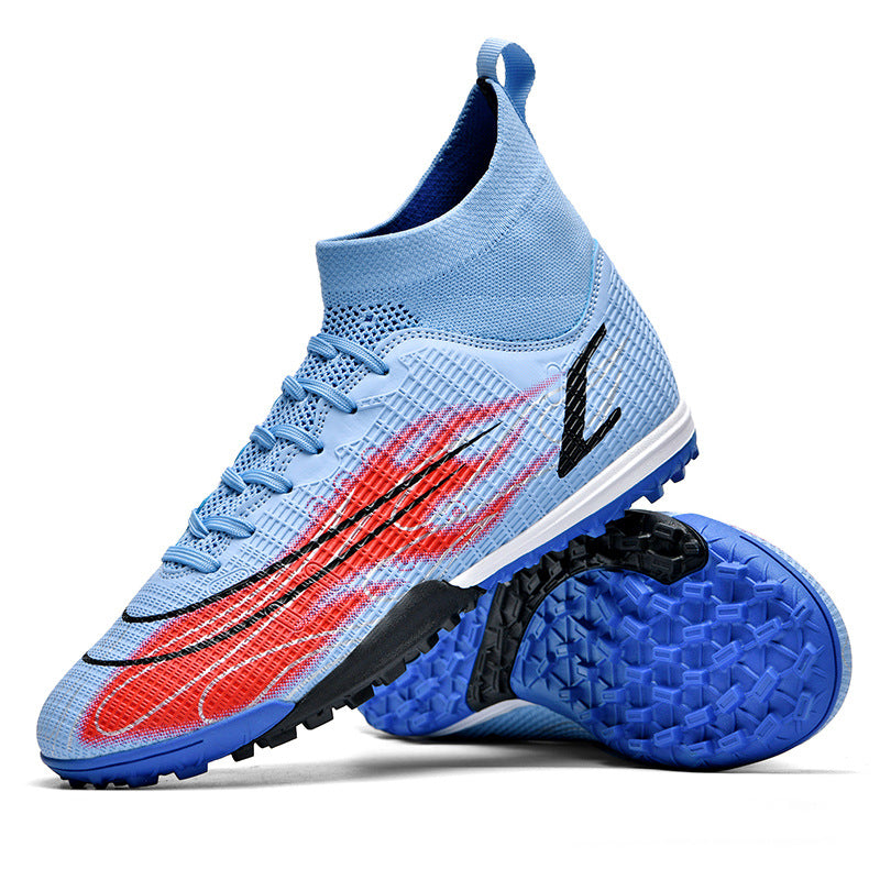 Comfortable football shoes for men and women, teenagers and students AG Spike TF Anti-Slip Breathable Turf Training Sneakers